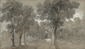 Blick auf den Park in Arcueil von Jean Baptiste Oudry