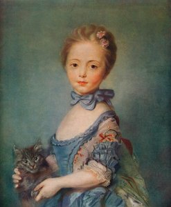 Ein Mädchen mit Kätzchen, ca. 1743