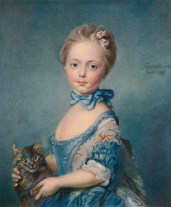 Ein Mädchen mit einem Kätzchen, 1743, 1902