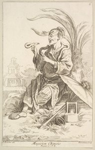 Chinesischer Magier, 1738-45 von Jean Baptiste Perronneau