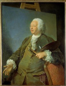 Porträt des Malers Jean Baptiste Oudry von Jean Baptiste Perronneau