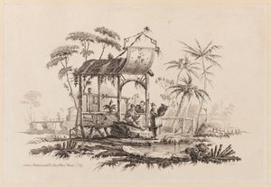 Figuren unter einer Struktur von Jean Baptiste Pillement