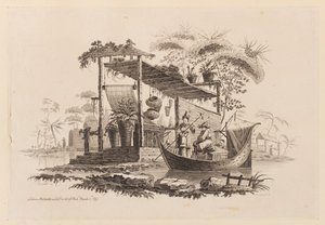 Figuren in einem Boot