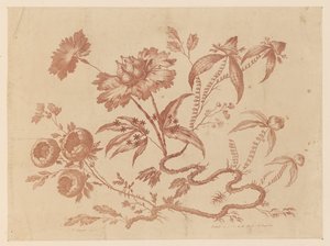 Blumenzweige, aus "Recueil de Differentes Fleurs de Fantaisie Dans le Goût Chinois"