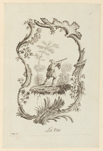 La Vue, aus "Le Cinq Sens" von Jean Baptiste Pillement