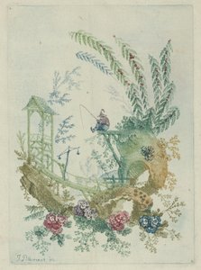 Ornamentdesign aus Nouvelle Suite de Cahiers de Dessins Chinois, 1790er Jahre von Jean Baptiste Pillement