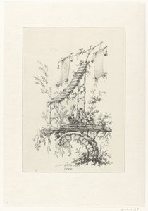 Ornamentale Komposition im Chinoiserie-Stil