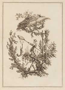 Tafel 11, aus "Suite de Douze Pêcheurs et Chasseurs" von Jean Baptiste Pillement