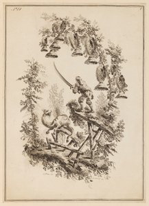 Tafel 8, "Suite de douze Pêcheurs et Chasseurs"