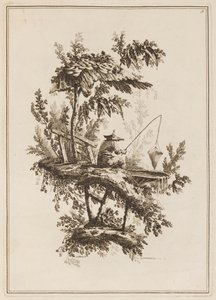 Tafel 9, "Suite de douze Pêcheurs et Chasseurs"