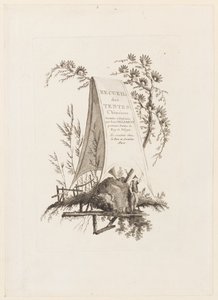 Titelseite, aus "Recueil des Tentes Chinoises" von Jean Baptiste Pillement