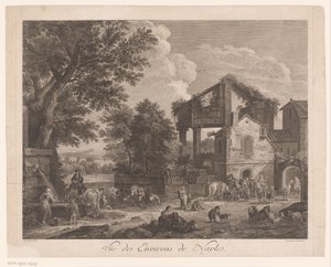 Ansicht der Umgebung von Neapel von Jean Baptiste Racine