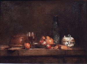 Das Glas mit Oliven von Jean Baptiste Simeon Chardin