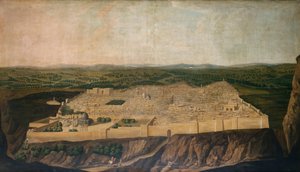 Ein Panoramablick auf Jerusalem