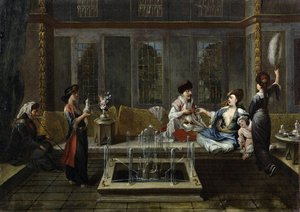 Das Gespräch von Jean Baptiste Vanmour