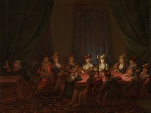 Armenische Gesellschaft beim Kartenspiel von Jean Baptiste Vanmour