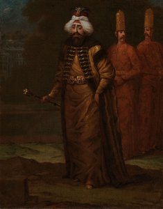 Sultan Ahmed III., ca. 1727-30 von Jean Baptiste Vanmour
