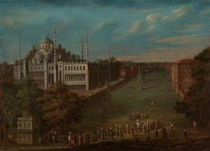 Der Großwesir überquert den Atmeydanı (Pferdeplatz) von Jean Baptiste Vanmour