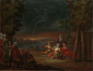 Türkische Frauen auf dem Land bei Istanbul von Jean Baptiste Vanmour