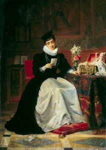 Frau, die einen Brief liest von Jean Baptiste Victor Loutrel