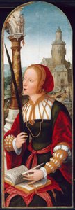 Die heilige Barbara, ca. 1520 von Jean Bellegambe