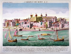 Tower of London, 1760 von Jean Benoit Winckler