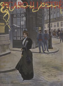 Nach der Probe. Titelbild von Le Figaro Illustre, April 1896