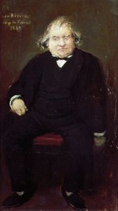 Porträt von Joseph Ernest Renan (1823-1892), französischer Historiker, Philosoph, Philologe und Schriftsteller, von Jean Beraud (1849-1935)
