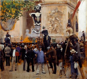 Das Begräbnis von Victor Hugo (1802 - 1885) Place de l