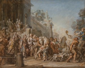 Die Abreise von Dido und Aeneas zur Jagd, 1772-4