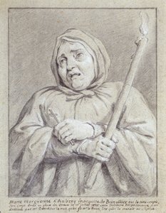 Die Marquise de Brinvilliers auf dem Weg zu ihrem Tod von Jean Bernard Restout