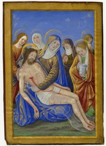 Die Klage um den toten Christus von Jean Bourdichon