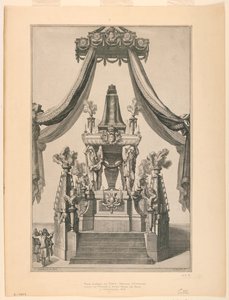 Der Katafalk von Maria-Theresia von Österreich, Notre Dame, Paris