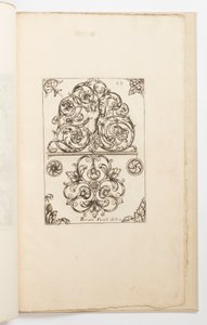 Tafel 12, aus Diverses pièces de serruriers (Verschiedene Entwürfe für Schlosser)
