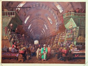 Ein Basar in Konstantinopel, 1873