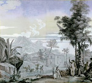 Aufbruch zu einem Spaziergang, Illustration aus 