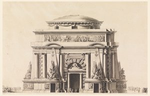 Aufriss eines Mausoleums für einen Soldaten (Tempel des Mars)