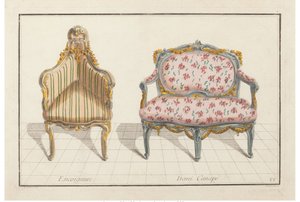 Encoignure, Demi Canapé. Nouvelle Iconologie Historique ou Attributs Hierogliphyques, ca. 1768