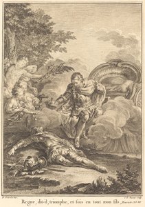 Regiere, sagte er, triumphiere und sei in allem mein Sohn von Jean Charles Levasseur after Hubert François Gravelot