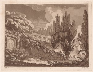 Treppe in einem italienischen Garten, 1766