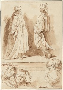 Details aus "Die Anbetung der Könige" und "Der Teich von Bethesda" von Jean Claude Richard de Saint Non after Jean Honoré Fragonard after Sebastiano Ricci