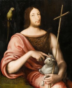 Porträt Franz I. von Frankreich (1494-1547) als Heiliger Johannes der Täufer. 1518