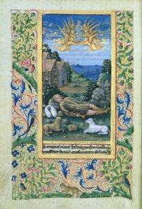 Heiliger Rochus, aus den Stundenbuch von Louis d