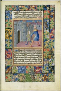 Die Heilung des Blinden, Johannes 9:1-7 aus den Stundenbuch von Louis d
