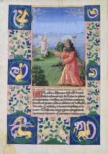 Louis von Orleans (1462-1515) betet vor dem Christuskind, aus dem Stundenbuch von Louis d