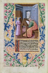 St. Matthäus, aus dem Stundenbuch von Louis d