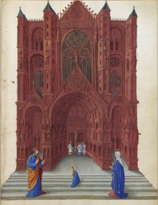 Très Riches Heures des Herzogs von Berry - Die Darstellung der Jungfrau Maria im Tempel von Jerusalem folio 137r von Jean Colombe