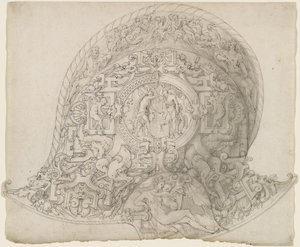 Entwurf für einen Burgonet-Helm von Jean Cousin the Elder