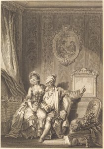 Der Kalender der Alten von Jean Dambrun after Jean Honoré Fragonard