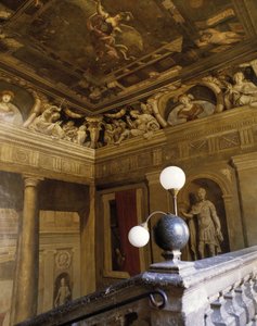 Barockarchitektur: Treppe gemalt in Trompe-l